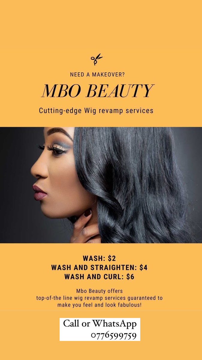 vimdity's tweet photo. Mbo Beauty hair revamp is back and is in Zim. The service is currently only available in Chinhoyi. Please retweet in case my future clients are on your TL! It’s summer, get that hair washed sis 😍 https://t.co/NCjWIwm27M