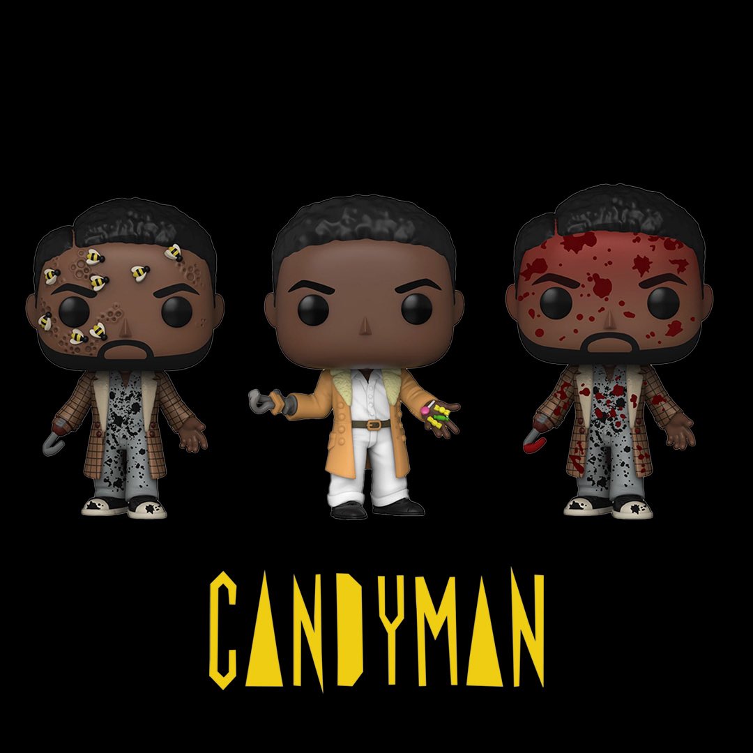 Candyman Pop Vinyl’s have arrived. 🍬🍫🍭 Which one is YOUR favourite? #candyman #funkopop #popvinyl #horror #horrormovies #halloween #hmv #popculture