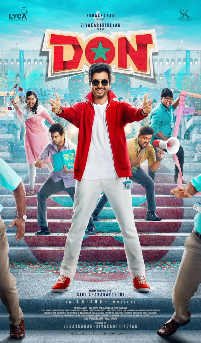 SKProdOffl's tweet photo. Namma DON arrives in style... Revealing the first look of our dear most @Siva_Kartikeyan's #DON 💥💥💥

Bachelor of Entertainment's ragalai starts 🤩

#DONFirstLook

@KalaiArasu_ @LycaProductions @Dir_Cibi @anirudhofficial @priyankaamohan @iam_SJSuryah @thondankani @sooriofficial https://t.co/x5MgMAWE7F