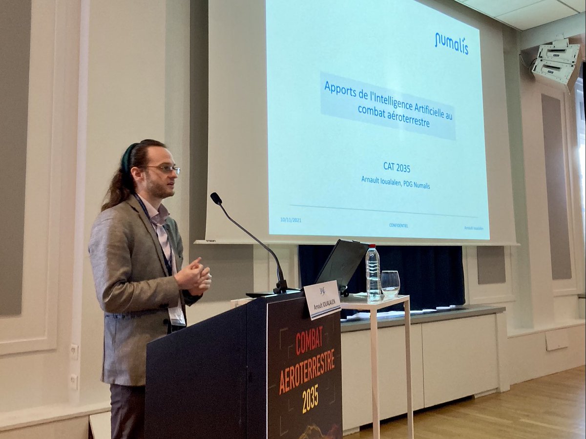 Conférence de Numalis à l’occasion de CAT2035 sur le sujet « Espoirs et limitations de l'apport de l'intelligence artificielle pour le combat aéroterrestre »
#GICAT #CAT2035 #AI