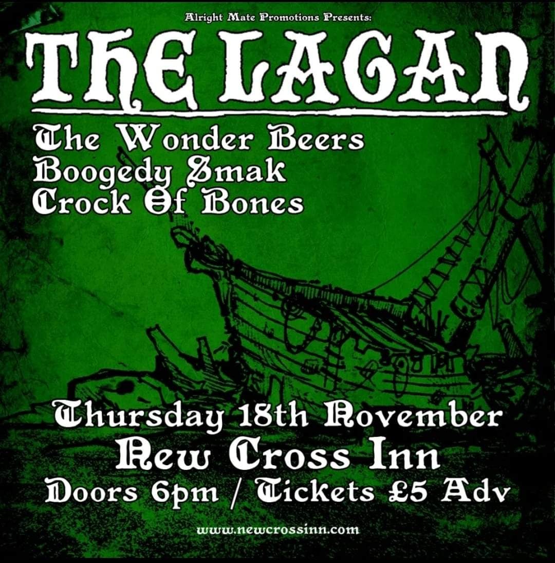 LONDON FRIENDS! 1 WEEK TO GO!

A full year after the initial date we're FINALLY playing the <a href="/NewCrossInn/">New Cross Inn</a> with our best boys <a href="/TheWonderBeers/">The Wonder Beers</a> , the amazing Boogedy Smak and Crock of Bones. Cheap entry, 4 bands, folkpunk,folk and punk

This is gonna cause some hangovers

PLS RT