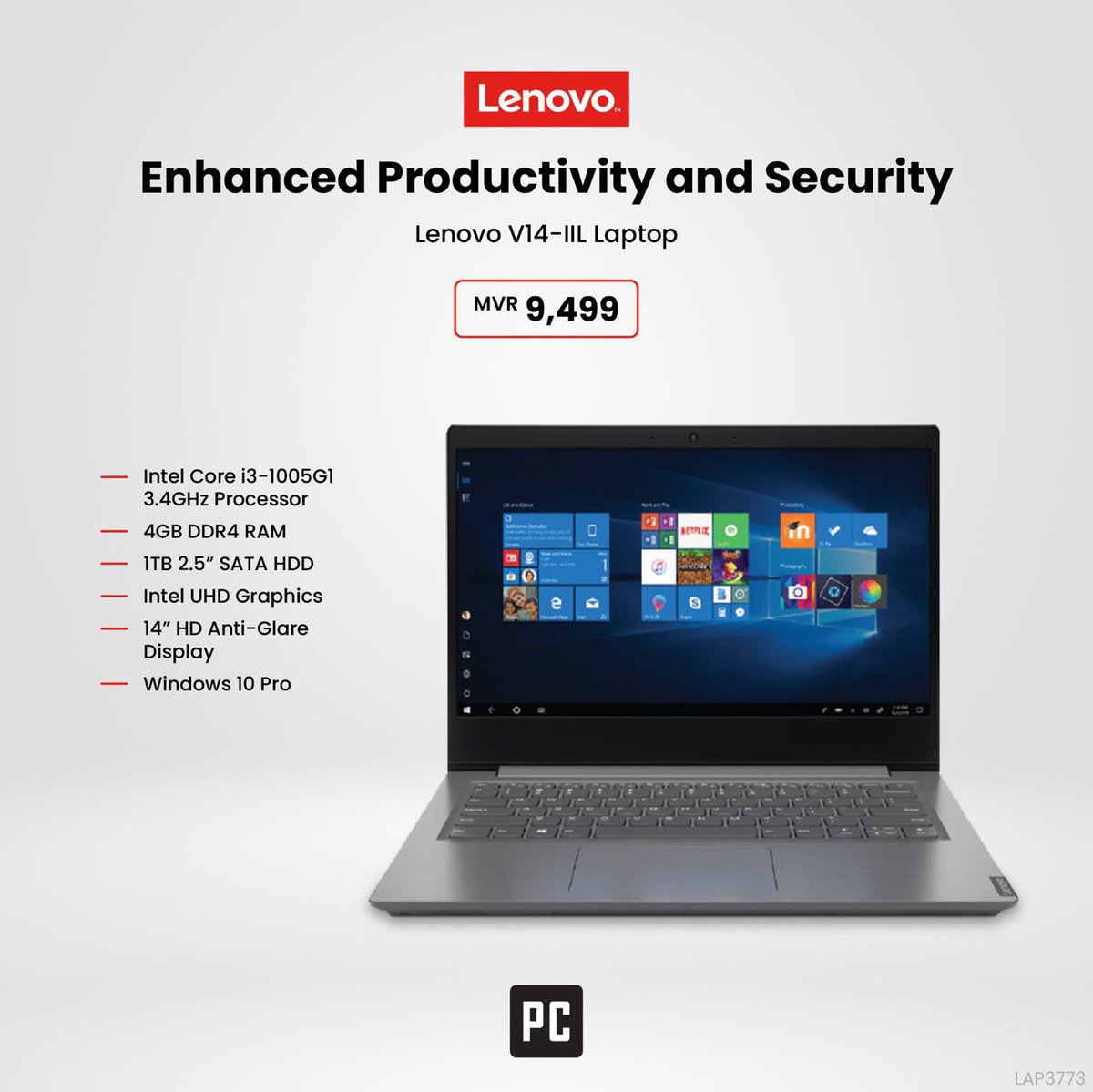 pcMaldives's tweet photo. The @Lenovo V14 laptops are designed to keep you productive and secure!
#lenovo #personalcomputersmv #pcmaldives #pcmv https://t.co/cIoDshPhbm