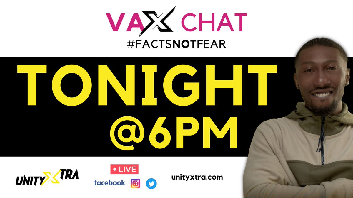 UnityXtra's tweet image. Join Us tonight from 6pm for the final ep of #VaxChat! @DriftyArtist will be joined by medical professionals to discuss the #covid vaccines, taking your questions live on air. 

We will be live on IG, Twitter and FB!

#factsnotfear #haringey @haringeycouncil @Haringey6thForm