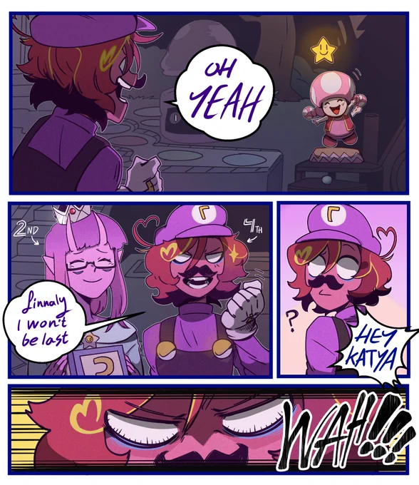 been playing Mario party and it's really fun 
first and second pages by me 
the third one by the amazing @Hyoriittaie 
