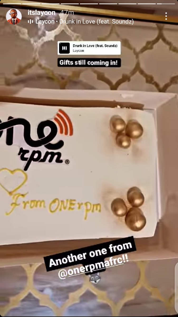 Calmhuman2's tweet photo. When you are big and loved. Onerpm still showing love to laycon. #LayconAt28 #WorldLayconDay https://t.co/ZDhyfpmL3L