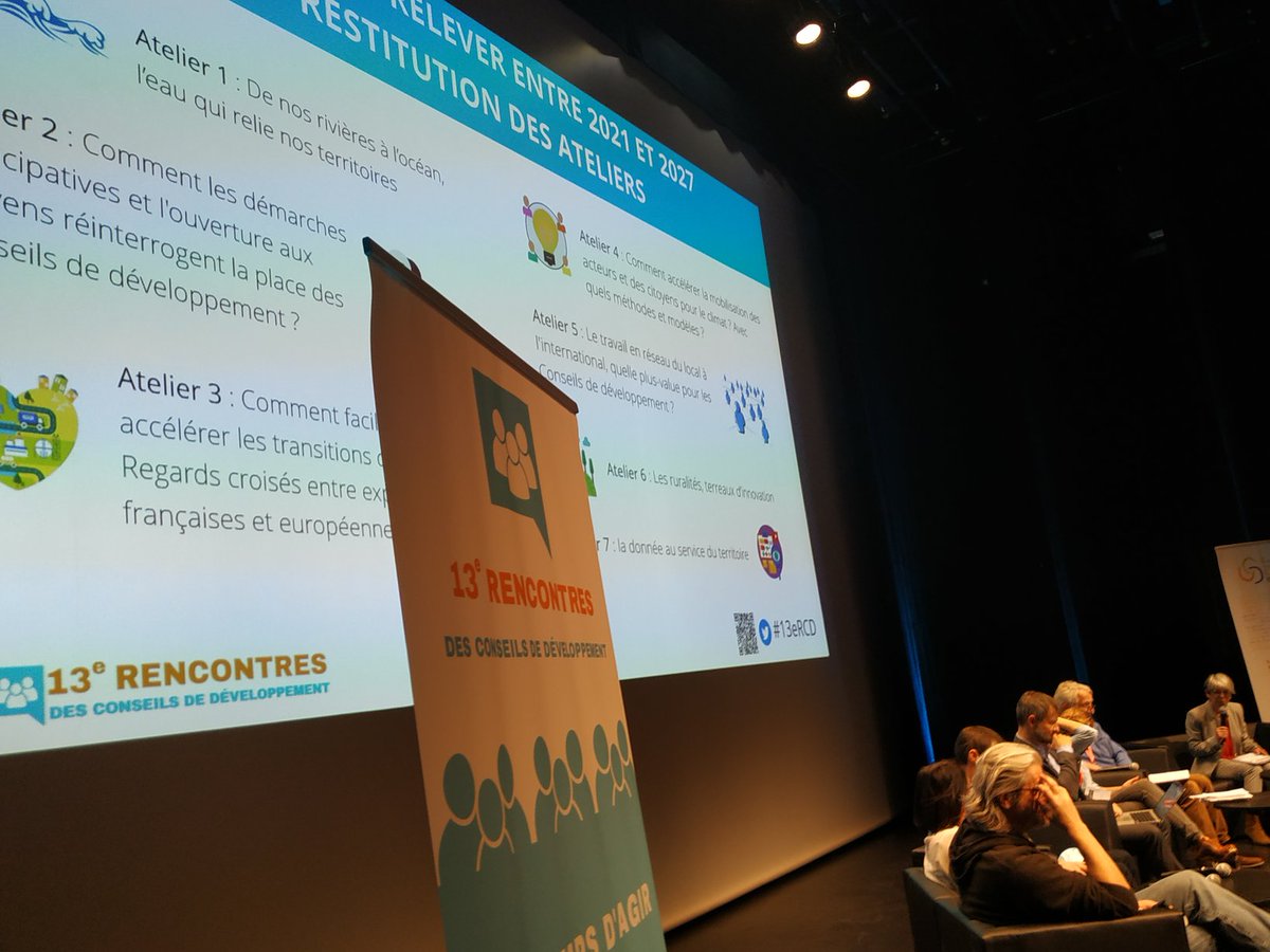 CoordNatCD's tweet photo. Les 13e Rencontres des Conseils de développement, c'est déjà la fin...
Nous restituons les travaux des ateliers, merci aux 7 rapporteurs !
#13eRCD https://t.co/v2v9lVJ1Tr