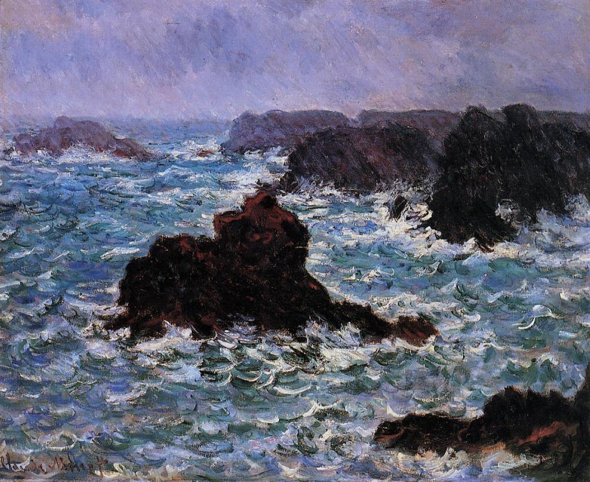 artistmonet's tweet photo. Belle-Ile, Rain Effect, 1886 #impressionism #claudemonet https://t.co/ZXWGhZtYwV