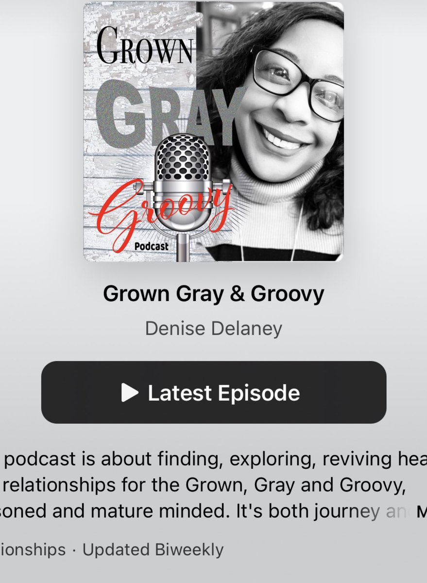 4DeniseJDelaney's tweet photo. Grown Gray and Groovy Episode 7 is up, and my guess Soni Warren @GoldNGinger joins me to give us her unique perspective on love and relationships, and it’s definitely not your norm. 
https://t.co/ECxJIxs384   on Spotify https://t.co/nDyb6bSXKV https://t.co/tDfuUW6rY9