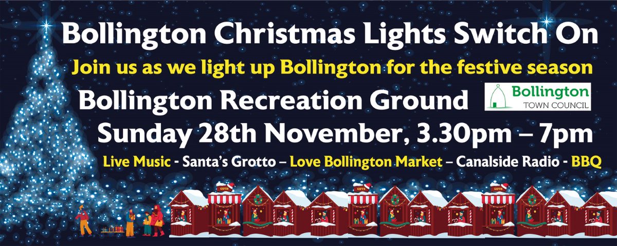 Bollington Christmas Lights Switch on 28th November.