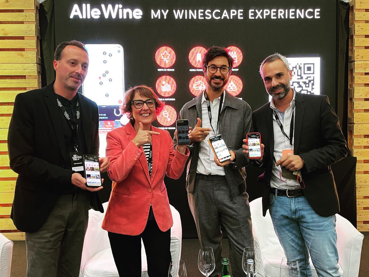 wine_alle's tweet photo. “Innovation meets Tradition – Alle Wine leading the way”
Alle Wines's launch was attended by Lídia Monteiro - Tur. Portugal, Roberto Antunes - NEST and António Pé-Curto, Wine Business researcher- ISCTE-IUL and Founder of Alle Wine. 
Moderation of José João Santos,@revistadevinhos https://t.co/xI6v1D7PtX