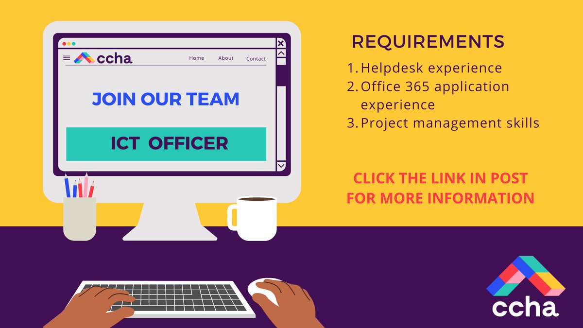 CCHACorporate's tweet photo. Our brilliant IT team are on the lookout for someone equally as awesome as them to join the CCHA #OneTeam.
💻  ICT Officer
💷  £38,000
🌍  Cardiff
Applications close 22/11/21. 
For info and to apply, click here: https://t.co/9tBhWqoMA5
#ThisIsHousing #Cardiff #Job @ThisisHousing https://t.co/uFBoeWrqfx