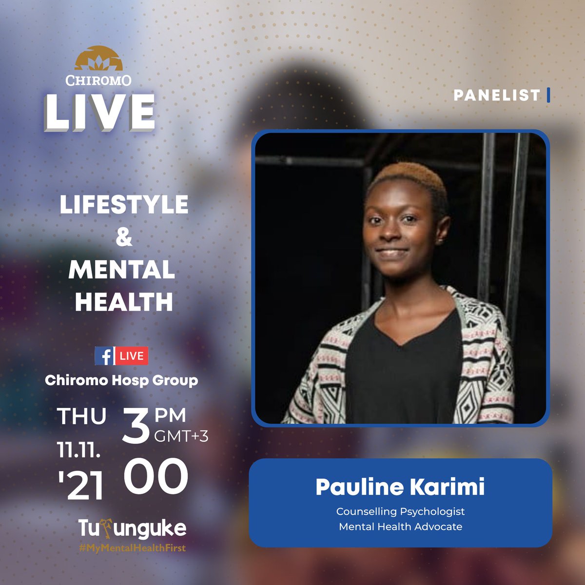 Another courageous conversation with  @SharonObara @EverlynMuthama @lewiswasoko @wairimukendungu & @karimimuthuuri unpacking  the same topic from 2pmCAT /3pm GMT on our FB page.
#lifestyle&mentalhealth

#Tufunguke