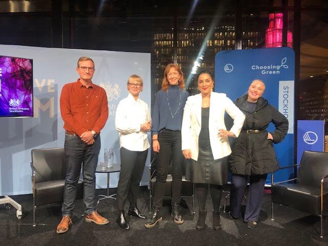 Great #climatechange discussion on collaboration, networking, actions, data, constructive dialogues &amp; policies for sustainable, healthy #foodsystems #nordicsolutions  #COP26liveSTHLM <a href="/nordenen/">Nordic Co-operation</a> <a href="/taramoshizi/">Tara Moshizi</a> @ullhodet <a href="/aledavidsson/">Alexandra Davidsson</a> <a href="/micminter/">Michael Minter</a> <a href="/AKQuetel/">Anna-Karin Quetel</a> @tradegovukSWE <a href="/NyNordiskMat/">NyNordiskMat</a>