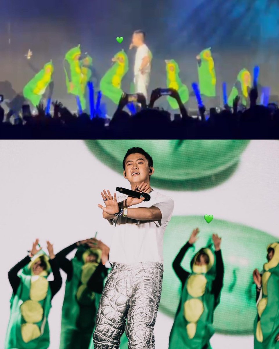 yunaajo's tweet photo. hello i was one of @richbrian 's edamames 👯‍♀️💚😵‍💫 the highest honor https://t.co/ZT2L2nDUOs