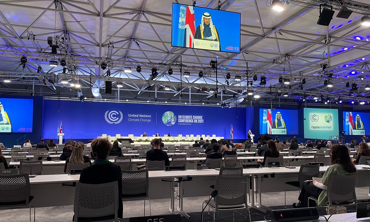 Camco_tweets's tweet photo. #HighLevelSegment resumes at #COP26 - as actual negotiators pore over first draft of the COP agreement to bridge remaining issues.
Lots of talk of appreciation for the amount of heavy lifting and persuasion from the #US under @JohnKerry's leadership.
#CAMCOP26 @KUpstonHooper https://t.co/Wafoazs9u6
