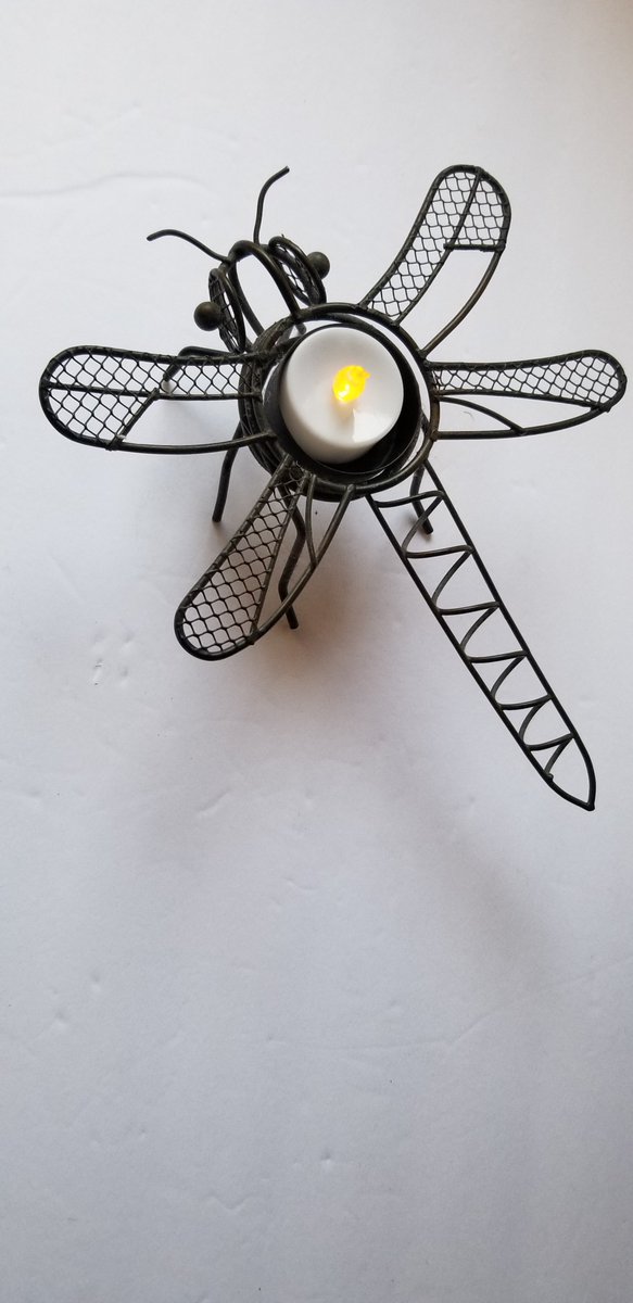betonMarie's tweet photo. Dragonfly Tea Light Holder with battery operated tea light https://t.co/C6MbAwGFLT via @Etsy https://t.co/3q3iItobz8