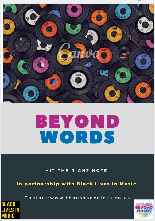 BeyondWordsUK's tweet photo. Exciting NEWS to share, Beyond Words is partnering with Black Lives in Music!!! https://t.co/nnXrrkhxx5