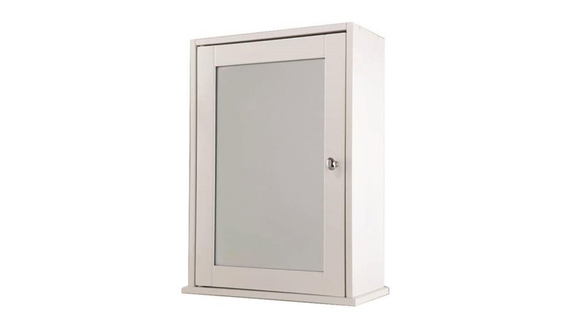 LenehansDIY's tweet photo. The Tema Viola White Bathroom Cabinet has a mirrored door with a round chrome handle.
It also comes pre-assembled.
✅Only €59.95
👉https://t.co/JvYghvdBen
#viola #tema #bathroomcabinet #mirror #mirroreddoor #preassembled #bathroomdecor https://t.co/9NKQp6Jic5