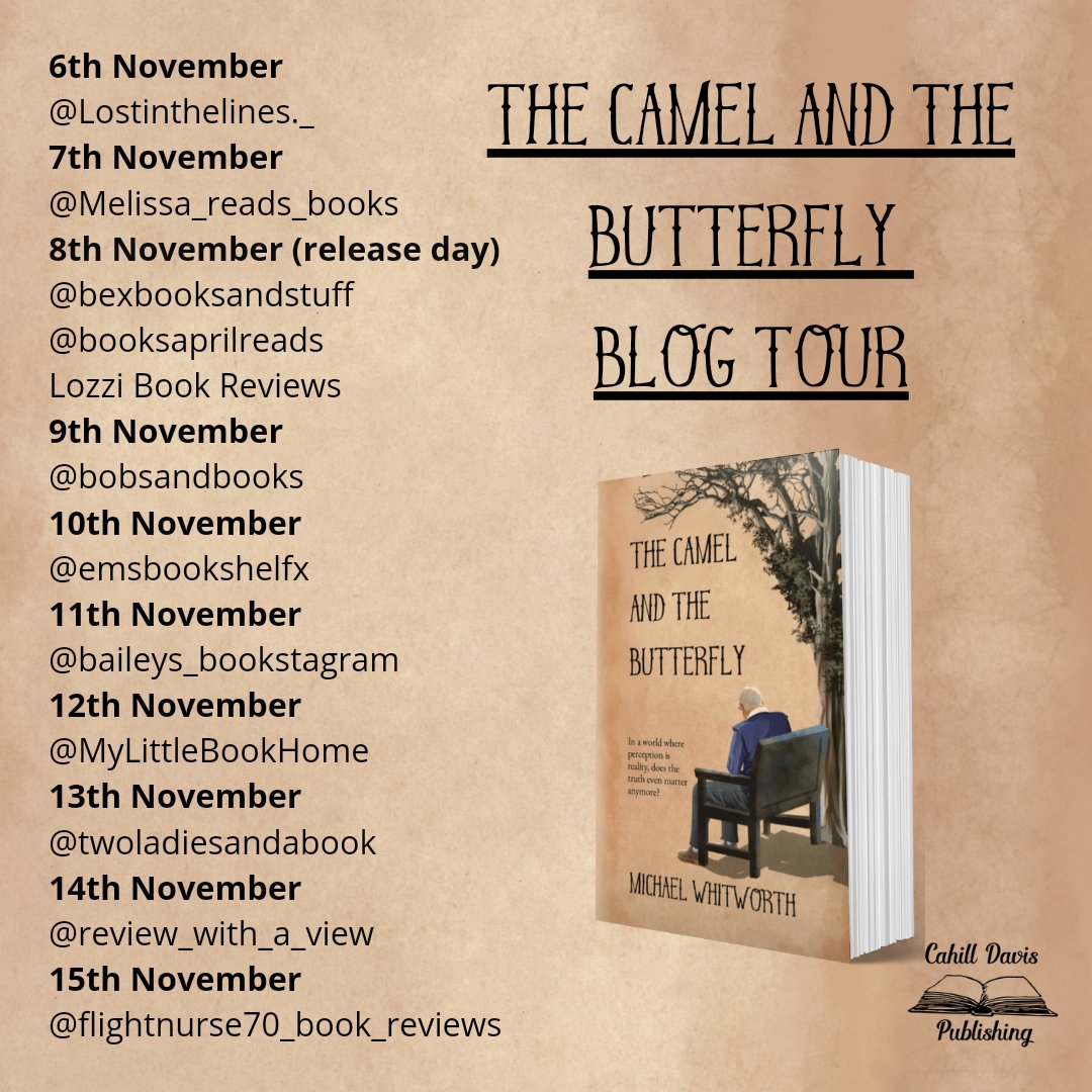 PublishingDavis's tweet photo. The blog tour for The Camel and the Butterfly continues today with @emsbookshelfx Follow #tcatb to find all the posts, reviews and exclusive content! https://t.co/QwkiS5req3