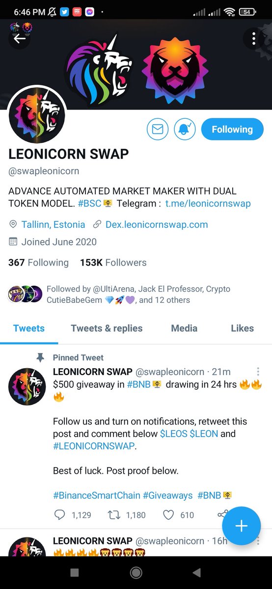 GoingUp60701225's tweet photo. @swapleonicorn $LEOS $LEON #LEONICORNSWAP https://t.co/sv3qAMFTJo