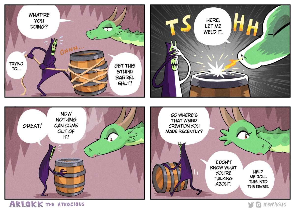 Arlokk the Atrocious 6

#comic #comicstrip #funny #webcomics #humor #cartoon #art 