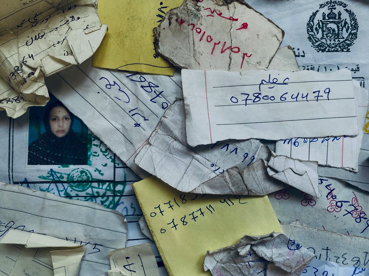 francescaborri's tweet photo. You walk in #Kabul, and desperate Afghans hand you their phone number, their ID, a medical prescription - anything, to get any possible help. https://t.co/ZhZwcjfN3H