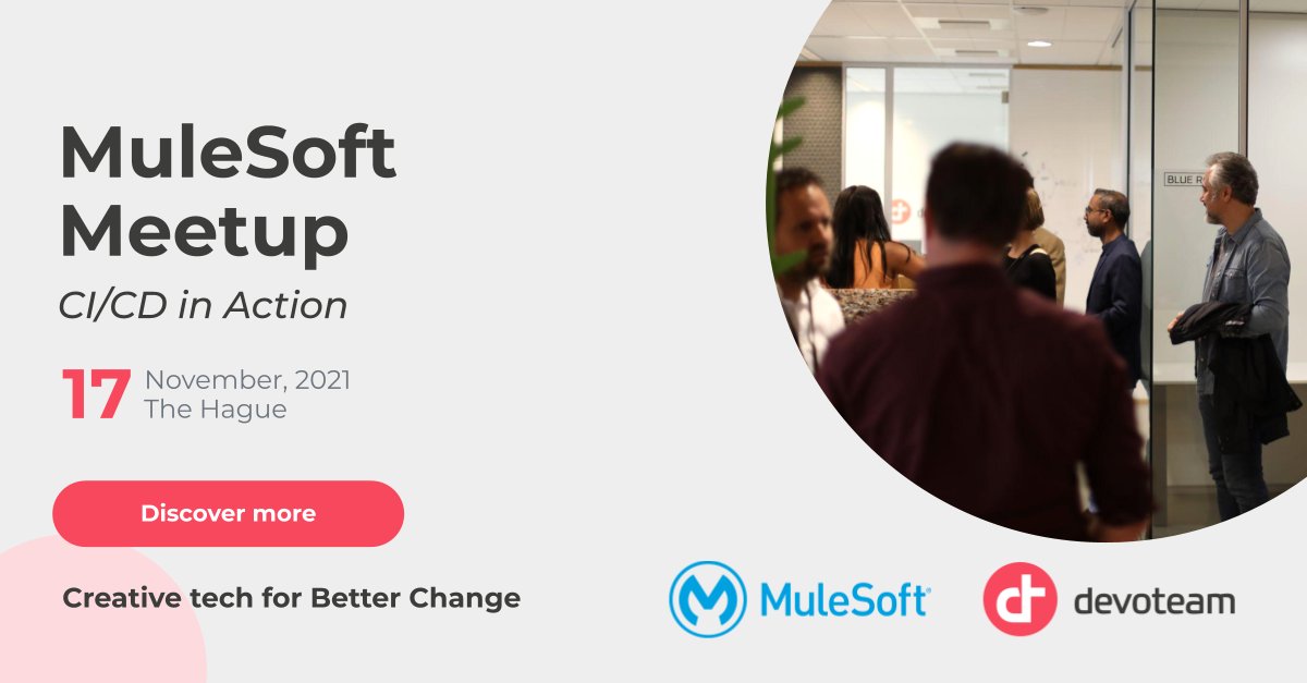 Join our first In-Person Meetup with a limited number of seats &amp; lots of pizza! #MuleSoft knowledge is a plus but not a prerequisite to attend. In our first episode, Alex Costa will guide you through CI/CD Journeys and Mule Deployments ⤵️
lnkd.in/dNpKrSkR <a href="/MuleDev/">MuleSoft Community</a>