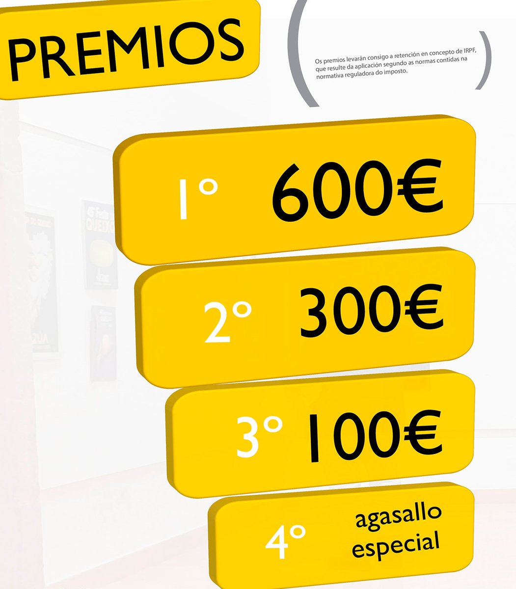 festaqueixo's tweet photo. 🗓 Hoxe queda xusto 1 MES para presentarse ao #CONCURSO DE #CARTEIS
🏆💶 e hai 1.000 € en PREMIOS!
👁🤲 Se es deseñador/a, bota un ollo ás bases, e se tes un amig@ que o sexa, pásallas!
⏱ ata o 10/12/21!
#deseño #cartel #queixo2022 #Arzúa
#queixo #queso #festa #festival https://t.co/40xmDWx7Mf