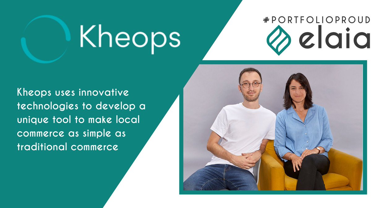 🛍Kheops eases the sourcing, purchase and sale of local trade products within organized trade channels through a #SaaS solution. 
🎯Caroline Poinsignon, Thibault Boyeux &amp; their team aim at transforming the way we consume &amp; purchase #local products! #ElaiaFamily #PortfolioProud💚
