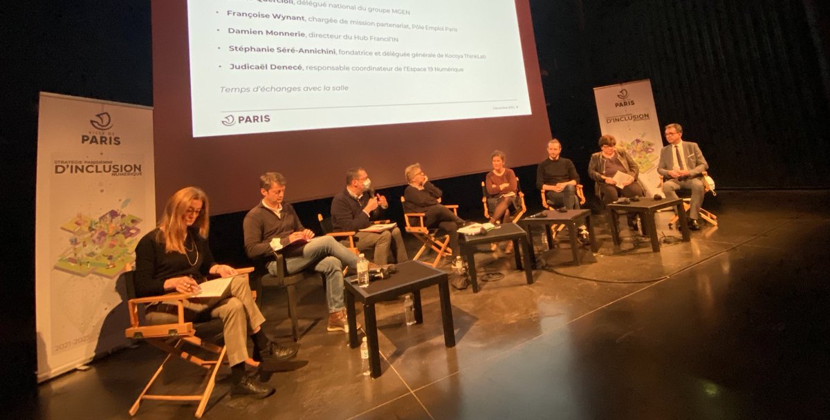 GPradalie's tweet photo. #SPIN2 @paris Témoignages et réactions de sociétaires de la @mednum @Francil_in_HUB @KocoyaT @groupe_mgen et acteurs parisiens agissant au quotidien pour #inclusion #numérique https://t.co/2XkTrQvM84