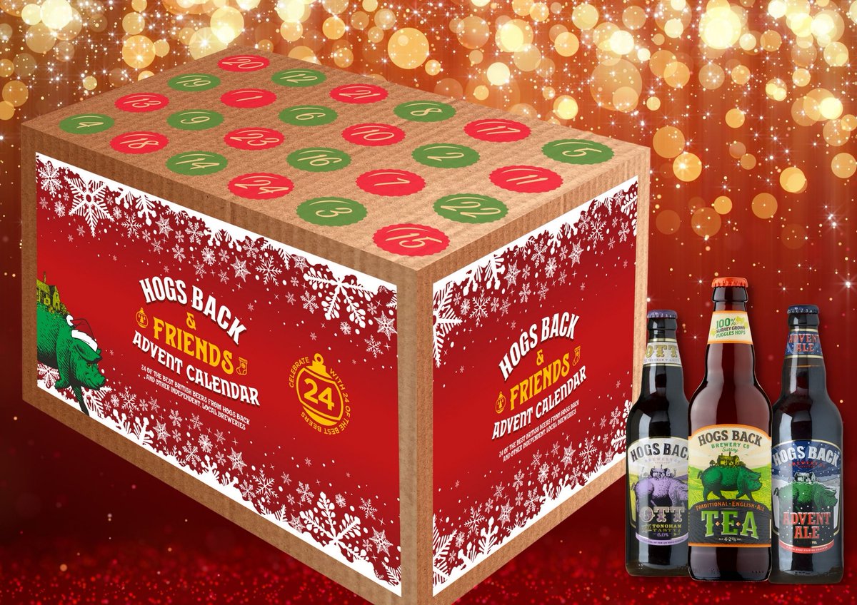 🎄WIN A HOGS BACK &amp; FRIENDS BEER ADVENT CALENDAR🎅
To enter: 
🐖 Like the Hogs Back Brewery
🎁 Share &amp; React to this post
🍺 Tag your mates - you will receive an extra entry for each person you tag.

Closes on 17th November
Shop now with free delivery: bit.ly/HogsBackAdvent