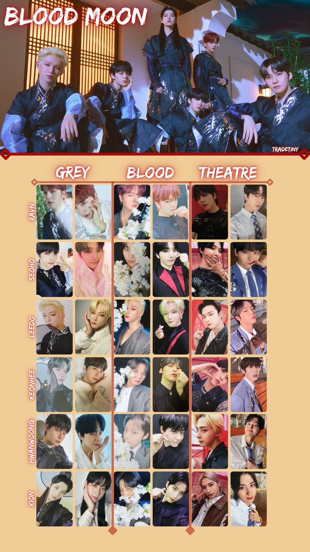 ONEUS トレカ BLOOD MOON Sini ᓚᘏᗢ on X: 
