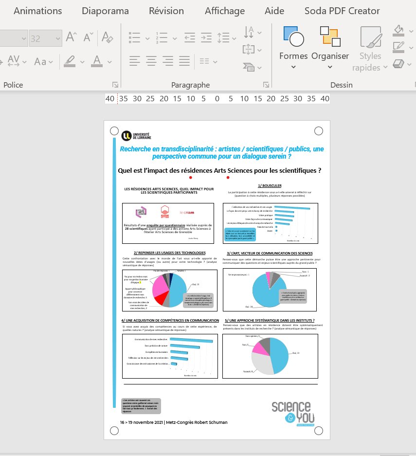 AudeGrezy's tweet photo. ça bosse dur, procrastination oblige, le poster pour le colloque @Science_and_you à #Metz se construit doucement, faut que je me dépêche de le finir ! Hâte d'y être ! @AtelierArtSci #scicomm https://t.co/S7l71ce6Eh