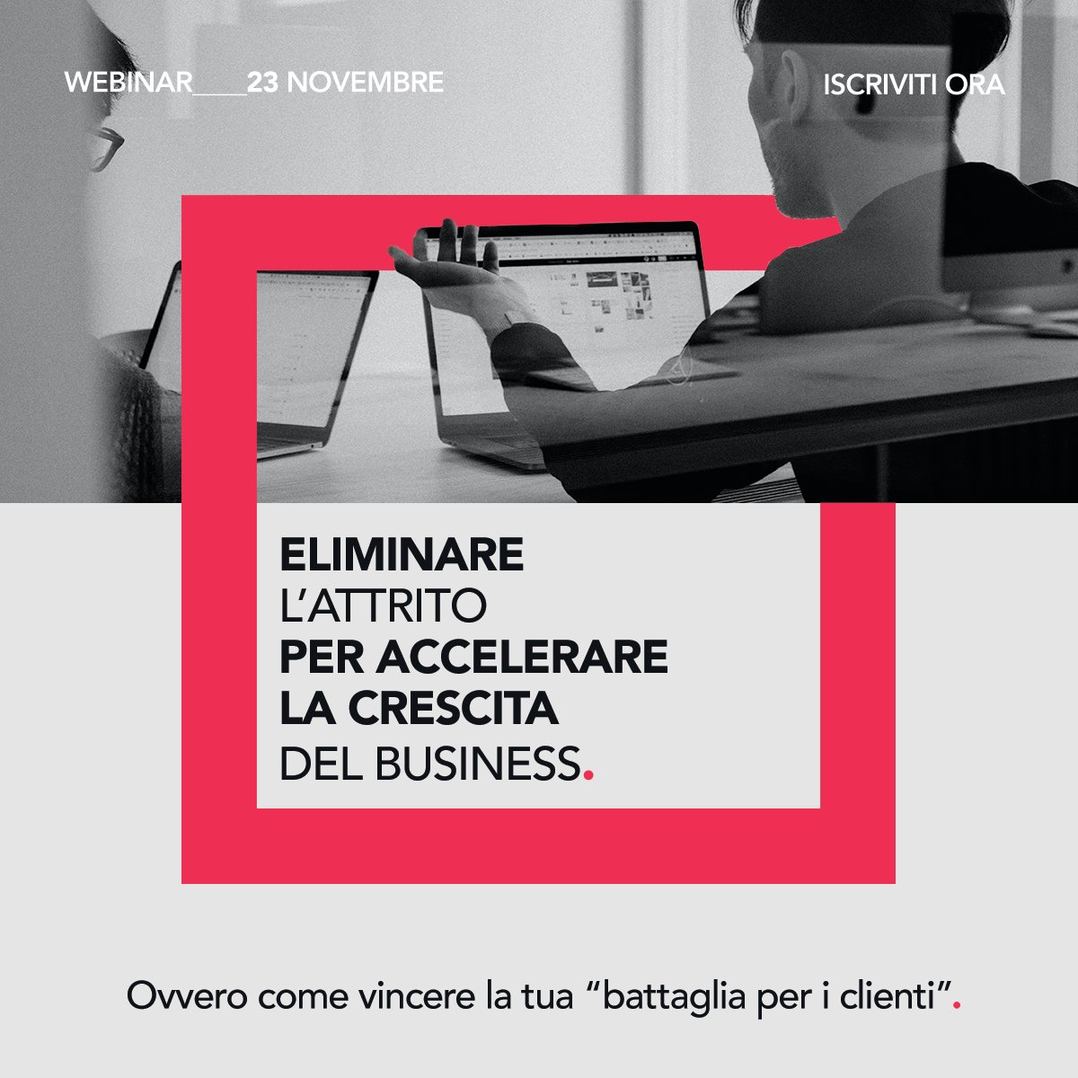 Esc_Adv's tweet photo. Se sei alla ricerca di una #strategia efficace per acquisire nuovi clienti, non puoi perderti il nostro #WEBINARGRATUITO: Eliminare l’attrito per accelerare la crescita del business (ovvero come vincere la tua “battaglia per i clienti”)

#digitalmarketing  #marketing  #business https://t.co/brSUiBgmMJ