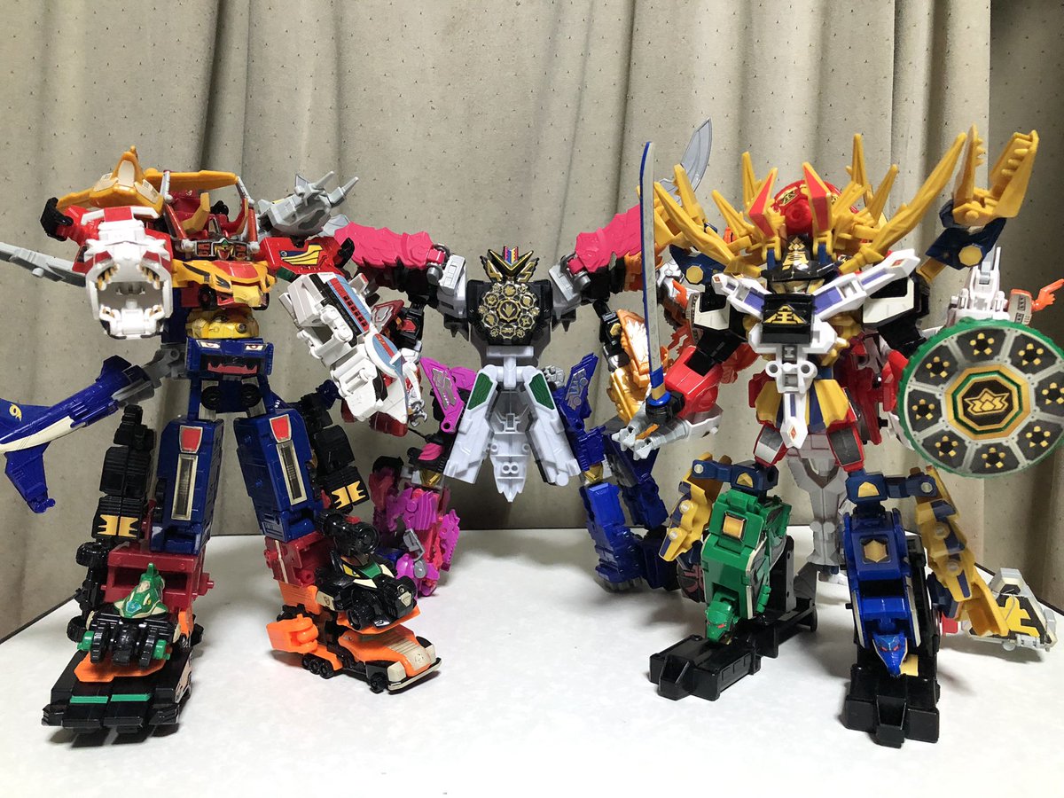 比較する為にミニプラ のエンジンオーG12、サムライハオー見参！30cm程