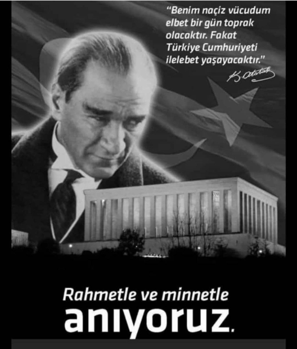 taylan_elektro's tweet photo. Rahmet, minnet ve sonsuz saygıyla.
#10Kasım https://t.co/S1xYcBDCD6