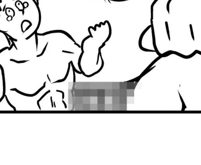 見返したら股間にモザイク入れてあって、これ描いたやつ馬鹿だなと自分でウケています 