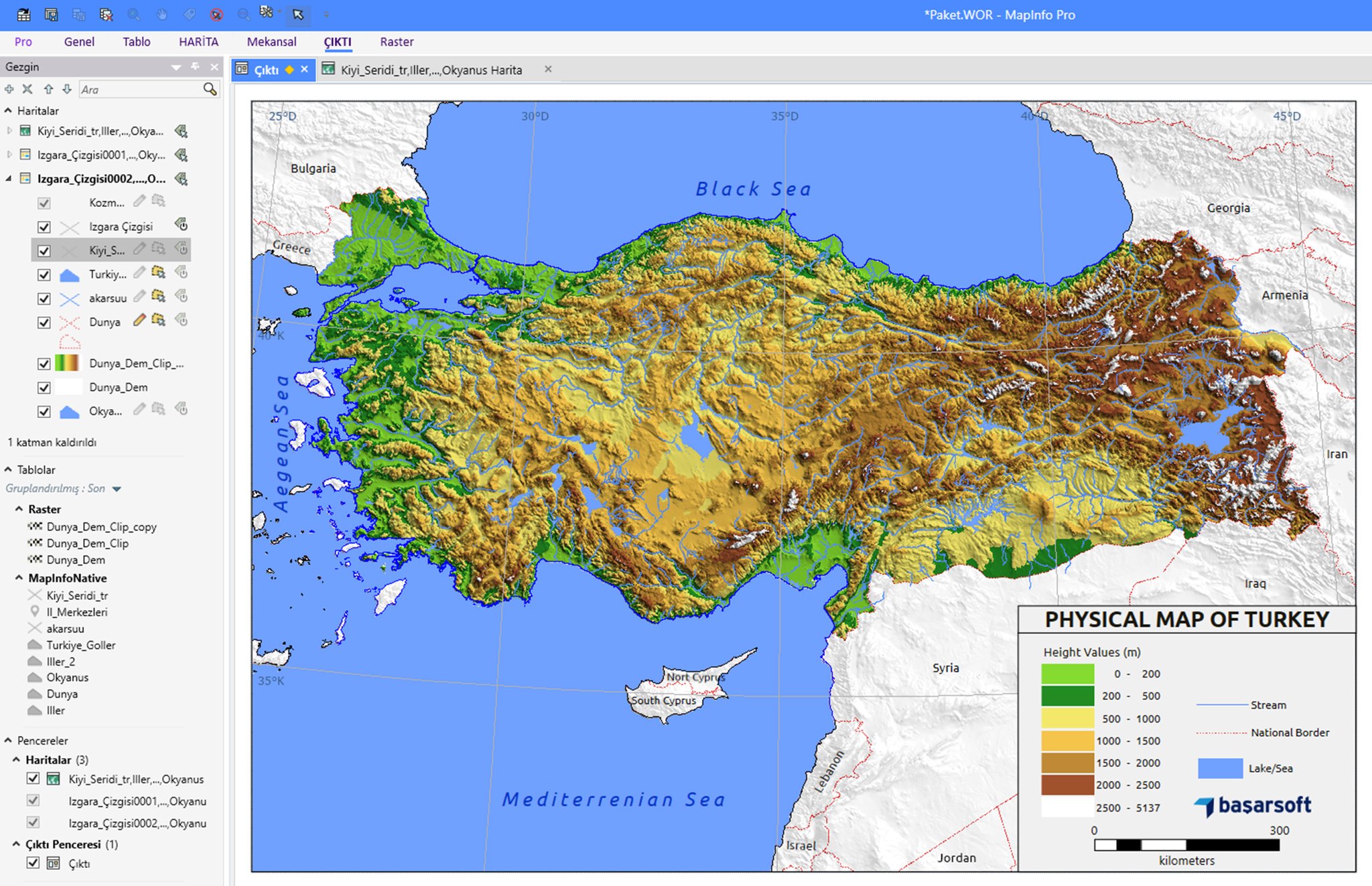 Physical Map Of Turkey FD08OKGXEAA6NRH Large