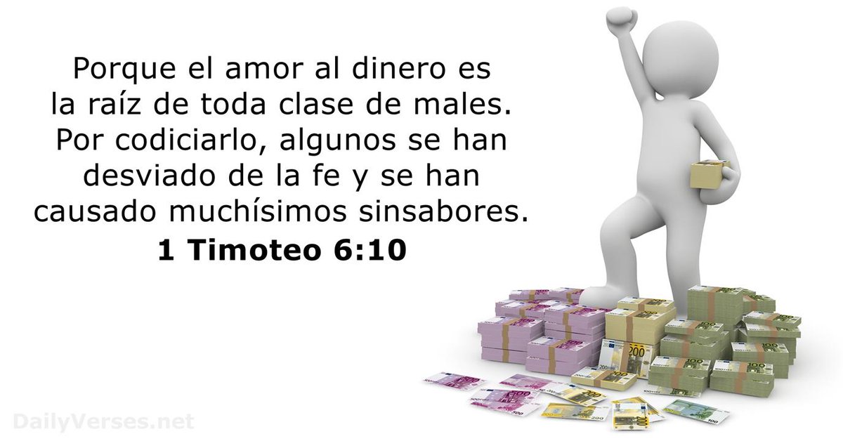 MilSan39's tweet photo. Consejo final de Pablo, huir del amor al dinero, la mejor ganancia que podemos tener, es la ganancia de la piedad la que viene acompañada de contentamiento, ojo, no habla de conformismo sino con disfrutar de lo que hemos logrado tener. #rpsp #PrimeroDios https://t.co/2TCccJTqx5
