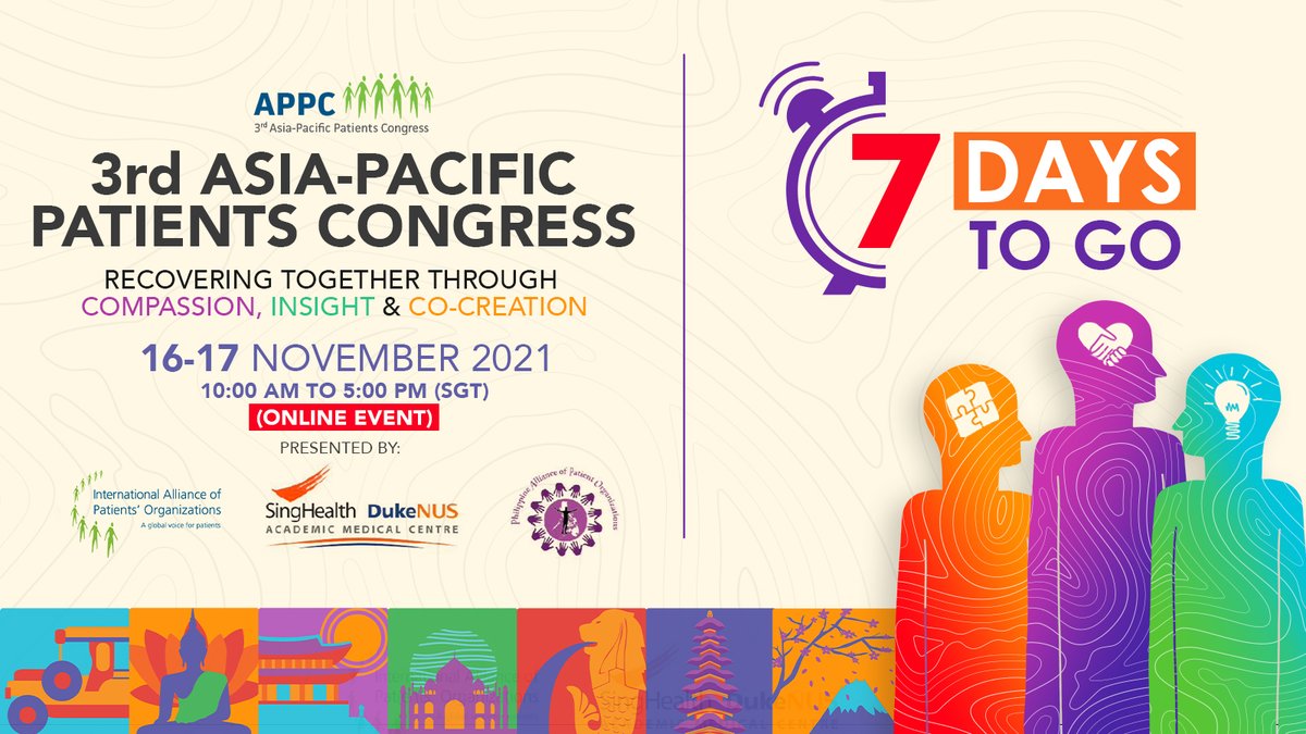 IAPOvoice's tweet photo. π ONE WEEK to go until #APPC2021! Who else is looking forward to it? π
We will address the issue of recovery of health systems and look at how we can all collaborate in building back better using insight, compassion and co-creation.
π REGISTER HERE: https://t.co/2AVfgFrXsE https://t.co/UXMWuws1KP
