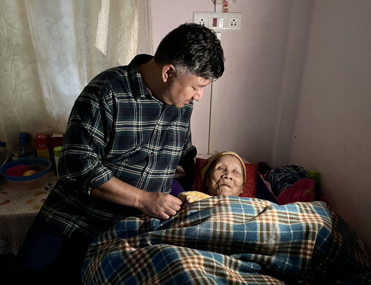 Visited Mrs. Keshelhi-ü Kapfo of Lekromi village during my visit to Pfutsero, Phek. 

As per local legend she is 110 years &amp; had 2 children during Japanese invasion in 1944. 

An inspiration as she spoke with such energy &amp; blessed us all. Praying for her long life &amp; good health.