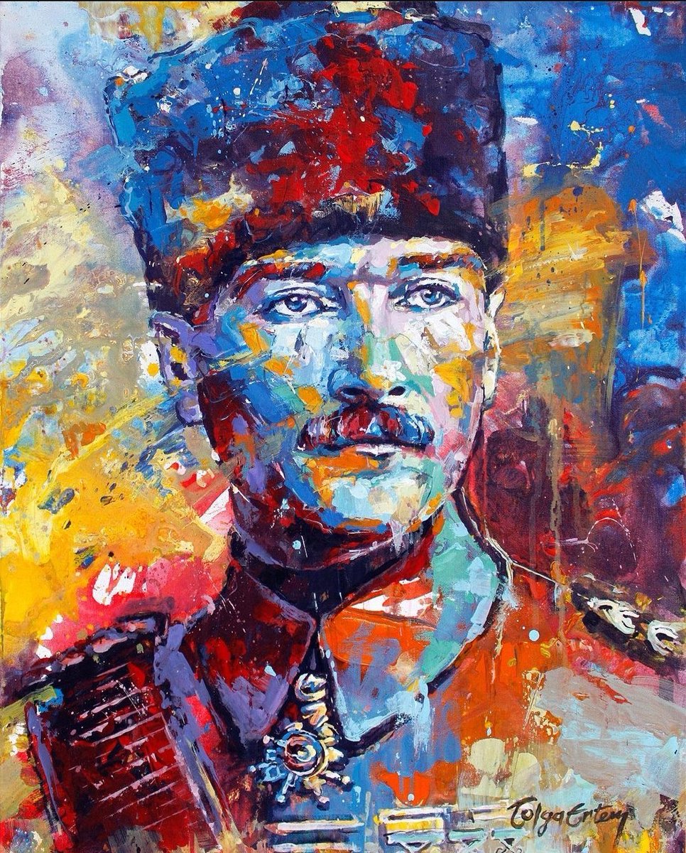 bubisanatcom's tweet photo. Ressam Tolga Ertem'in "Ben Mustafa Kemal" adlı serisi.

#10Kasım https://t.co/OIQqesYzfH