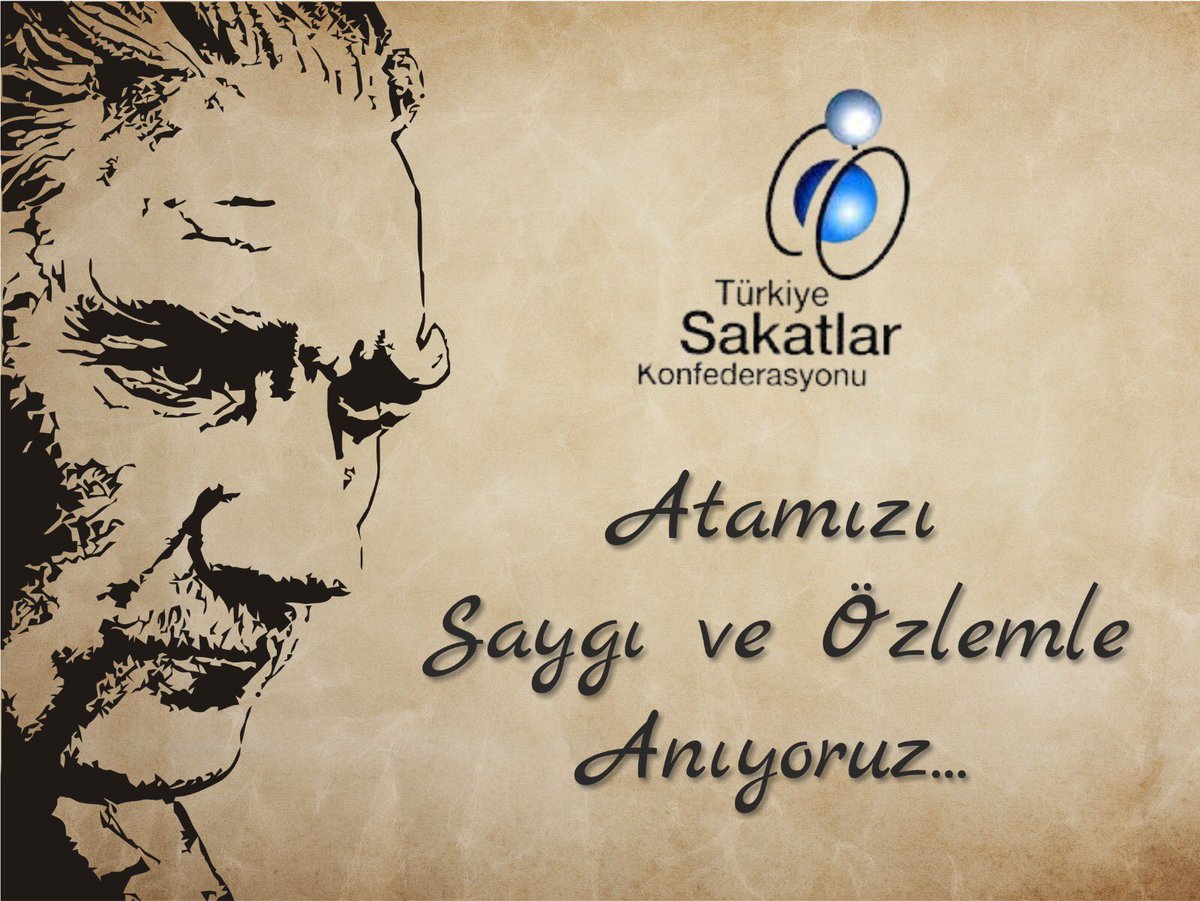 Ülkemizin bağımsızlık mücadelesinin önderi, Cumhuriyetin kurucusu Mustafa Kemal Atatürk’ü vefatının 83. yılında saygıyla anıyoruz. #10Kasim 
<a href="/TSKonfederasyon/">Türkiye Sakatlar Konfederasyonu</a>