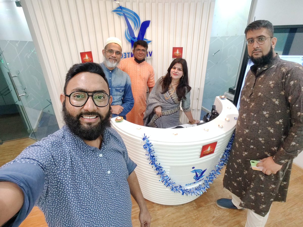 VisiontechDXB's tweet photo. Team #visiontechdxb celebrating Diwali. Festivals and #celebrations are a way of connecting teams. We wish all a wonderful and #blessed #Diwali once again.
#diwalicelebration #uae #festivaloflights #itsolutions #dubai #diwalivibes #team #diwali2021 https://t.co/GkPaMdrgge