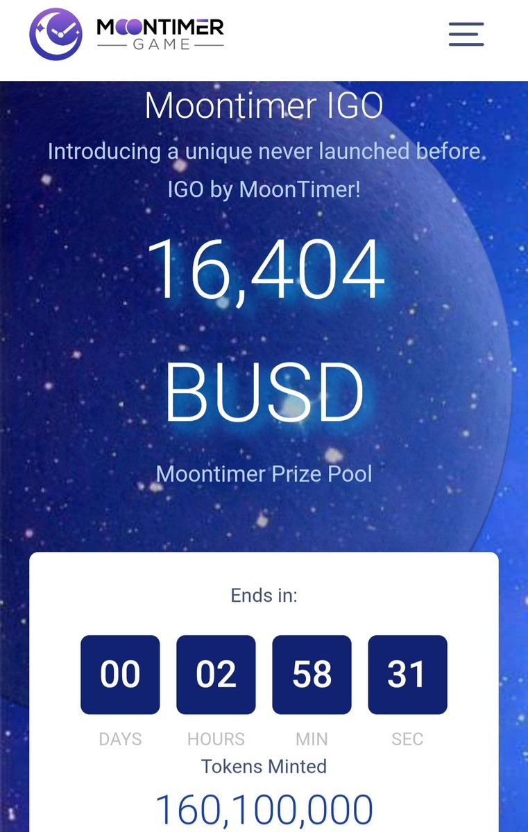 MoonTimerGame's tweet photo. โณ Less than 3 hours to go on the #MoonTimer
๐ฐ Current #prize pot of $16404 $BUSD will be paid out to 100 winners
๐ฅ $25000 $BUSD already paid out!
๐ฎ https://t.co/T05zWUBMH6
๐ https://t.co/QeDAAMef3s
#crypto #giveaway #defi #win #MONEY #cryptogiveaway #P2E #P2EGAMING https://t.co/vjoXHFqEnV