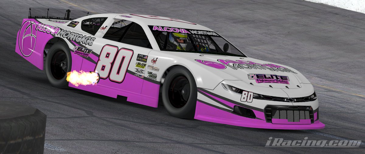 KyleStormRacing's tweet photo. I'll be going back to the blue car now that awareness month is over. But.. I have a teammate that will field this car for some race's so I'll now have 2 cars on track 🏁 

#iracing #Simracing #NASCAR https://t.co/V0STzJWoub