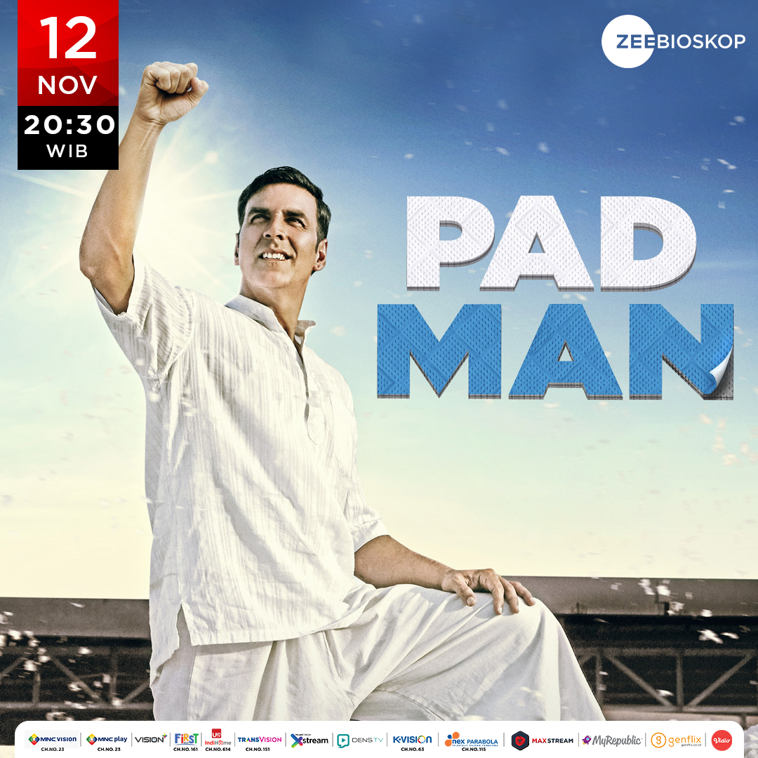 zbioskop's tweet photo. Bollywood Blockbuter setiap malam pukul 20:30 WIB hanya di Zee Bioskop, Bollywood Banget!
10 Nov - URI
 11 Nov - No Entry
12 Nov - Pad Man
13 Nov - Saand Ki Aankh https://t.co/38gvjbu1uf