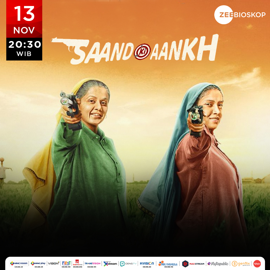 zbioskop's tweet photo. Bollywood Blockbuter setiap malam pukul 20:30 WIB hanya di Zee Bioskop, Bollywood Banget!
10 Nov - URI
 11 Nov - No Entry
12 Nov - Pad Man
13 Nov - Saand Ki Aankh https://t.co/38gvjbu1uf