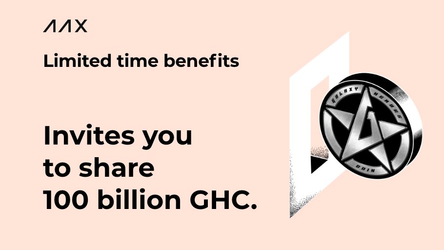 AAXExchange's tweet photo. 🦸‍♀️Subscribe to #GHC Fixed Savings on #AAX &amp; buy #AAB to enjoy 100 Billion GHC!

⏳7AM Nov 10 - Nov 17 (UTC)
📍To win 20 million GHC:
1. Follow us and @GalaxyHeroesGHC
2. Like, retweet &amp; @ 3 friends with #AAXListsGHC
3. Fill in https://t.co/bpUVzXRmS6

https://t.co/DYq04ikDZk https://t.co/BgFHtUKzuz