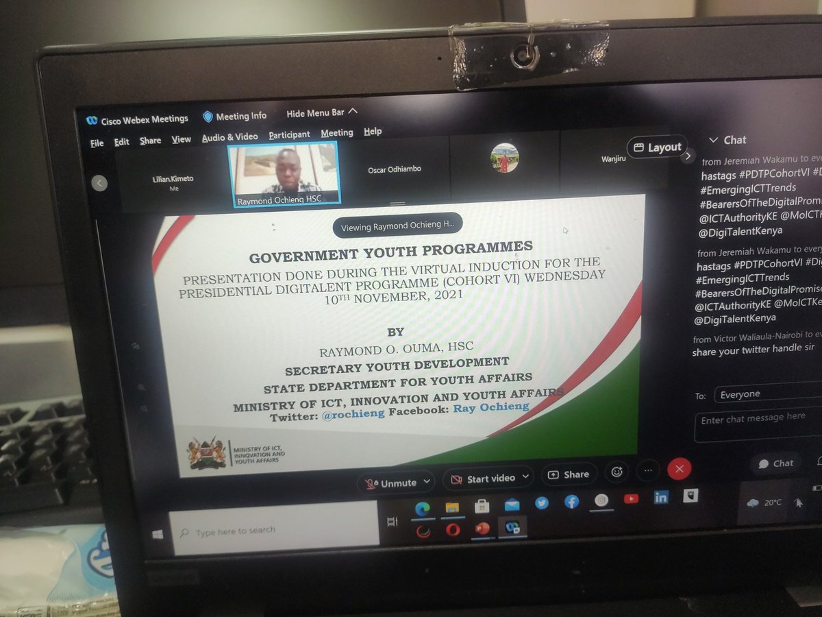 ICTAuthorityKE's tweet photo. Opportunities are not on brick and motor

@rochieng 

#PDTPCohortVI 
#DigitalentInduction
#EmergingICTTrends
#BearersoftheDigitalPromise https://t.co/O8qUfvz7GX